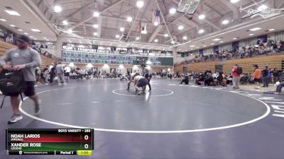 285 lbs 3rd Place Match - Xander Rose, Legend vs Noah Larios, Imperial