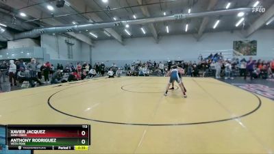 113 lbs Cons. Round 3 - Anthony Rodriguez, Vista Peak vs Xavier Jacquez, Sand Creek