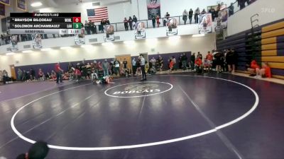 98 lbs Semifinal - Solomon Archambault, Lander Middle School vs Brayson Bilodeau, Worland Middle School