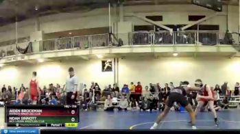 114 lbs Cons. Round 2 - Aiden Brockman, Patriots Wrestling Club vs Noah Sinnott, Rick Larsen Wrestling Club