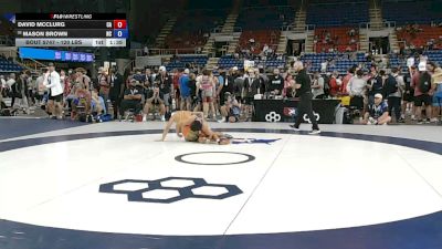 120 lbs Cons. Sub-rd Of 32 - David McClurg, California vs Mason Brown, North Carolina