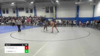 285 lbs Round Of 16 - Kazunari Conway, Algonquin vs Josiris Gomez, Methuen