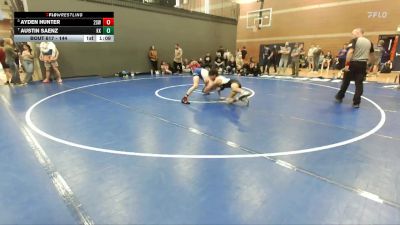 144 lbs Cons. Semi - Ayden Hunter, 208 Spartan WC vs Austin Saenz, Kuna Klub