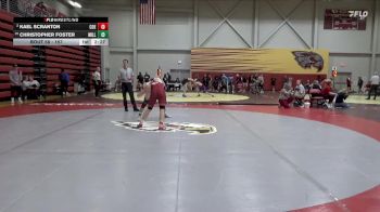 157 lbs Champ. Round 2 - Christopher Foster, Millikin vs Kael Scranton, Coe