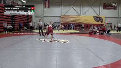 157 lbs Champ. Round 2 - Christopher Foster, Millikin vs Kael Scranton, Coe