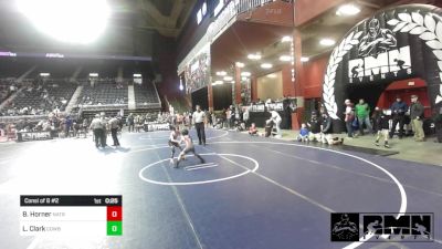 58 lbs Consi Of 8 #2 - Bodan Horner, Natrona Colts vs Larry Clark, Cowboy Kids