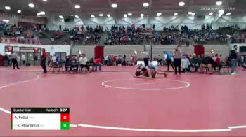 145 lbs Quarterfinal - Kolten Rhonemus, Delta vs Adrian Pellot, Merrillville