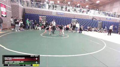 185 lbs Round 1 - Payton Lanningham, Idaho Gold vs Brittany Wardlaw, Small Town Wrestling