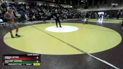 113 lbs Champ. Round 3 - Zachary Samano, Chino vs Josiah Leyvas, La Serna