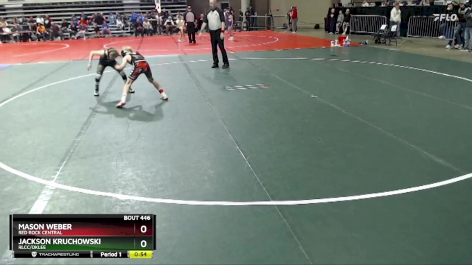 80 lbs Quarterfinal - Mason Weber, Red Rock Central vs Jackson ...