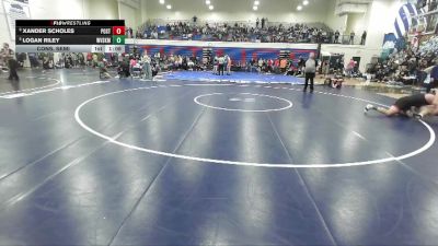 285 lbs Cons. Semi - Xander Scholes, Post Falls vs Logan Riley, West Valley (Spokane)