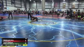113 lbs Placement Matches (8 Team) - Aiden Enright, MOORE COUNTY BRAWLERS - GOLD vs Trevelian Hall, NC PRIDE ELITE