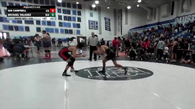 138 lbs Cons. Round 2 - Ian Campbell, Canyon Crest Academy vs Michael Valadez, Mar Vista