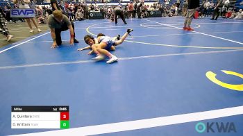 52 lbs Semifinal - Addilynn Quintero, Choctaw Ironman Youth Wrestling vs Daxtin Brittain, Team Guthrie Wrestling