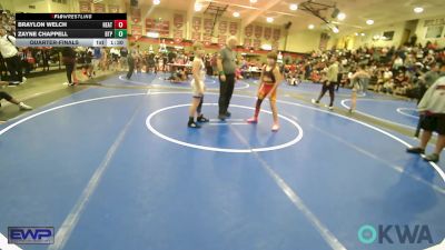 105 lbs Quarterfinal - Braylon Welch, Heat vs Zayne Chappell, Tulsa Blue T Panthers