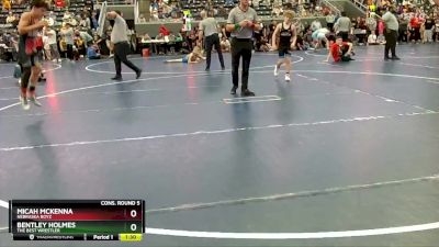 95 lbs Cons. Round 5 - Bentley Holmes, The Best Wrestler vs Micah McKenna, Nebraska Boyz