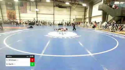 160 lbs Consi Of 32 #1 - Connor Whitman, NH vs Broderick Barth, OH