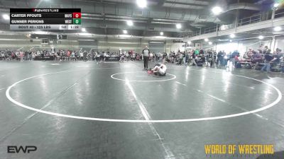 125 lbs Round Of 64 - Carter Pfouts, Maysville vs Gunner Perkins, Westshore Wrestling Club