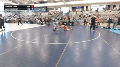 106 lbs Champ. Rd Of 16 - Teagan Luna, Beaver Dam Wrestling Club vs Mason Enquist, Black Fox Wrestling Academy