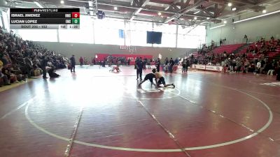 152 lbs Quarterfinal - Israel Jimenez, Hanks Middle vs Lucian Lopez, Eastwood Middle