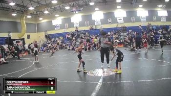 66 lbs Semifinal - Coltyn Brewer, Mighty Warriors vs Zaian Mikhaylov, James Island Youth Wrestling C