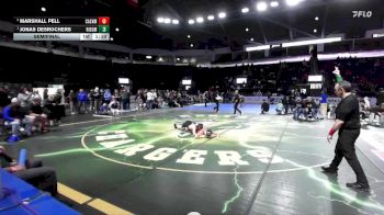132 lbs Semifinal - Jonas DesRochers, Ridgefield vs Marshall Pell, Cashmere