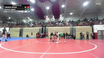 120 lbs Champ. Round 1 - Bradley McCue, Terre Haute South vs Brayley Smoot, Bison Elite
