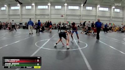 110 lbs Round 8 (10 Team) - Cole Wireman, Dayton Bandits vs Amari Jenkins, Rambler WC