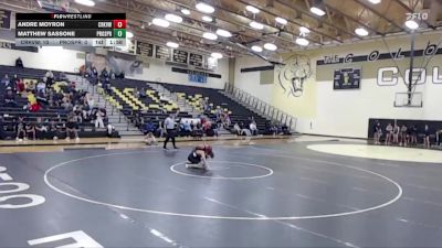 126 lbs Round 2 (3 Team) - Andre Moyron, Carrollton Creekview vs Matthew Sassone, Prosper