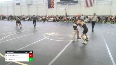 109 lbs Round Of 16 - Teagan Griffiths, Canyon View Falcons vs Kaleb Ortiz, Friendly Hills WC