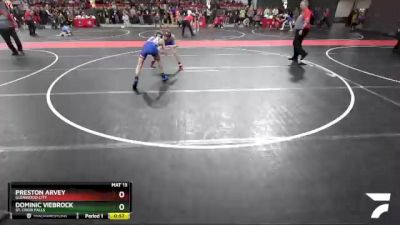 100 lbs Cons. Round 4 - Dominic Viebrock, St. Croix Falls vs Preston Arvey, Glenwood City