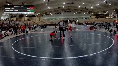 152 lbs 2nd Wrestleback (8 Team) - Mashayla West, Maryville High School vs Briley Lively, Knoxville Halls High School