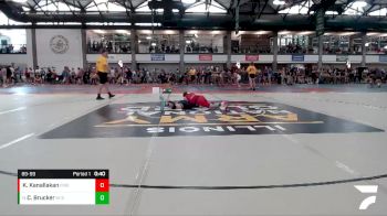 89-99 lbs Cons. Round 1 - Camden Brucker, The Compound vs Korbin Kanallakan, Edwardsville