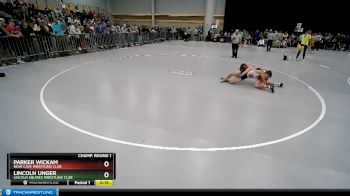 110 lbs Champ. Round 1 - Lincoln Unger, Lincoln Squires Wrestling Club vs Parker Wickam, Bear Cave Wrestling Club