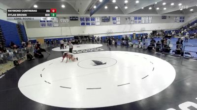 126 lbs Cons. Round 6 - Raymond Contreras, Unattached vs Dylan Brown, Redondo Union High School