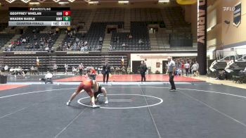 141 lbs Quarterfinal - Geoffrey Whelan, George Mason University - Unatt vs Braden Basile, Army
