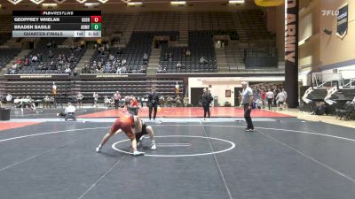 141 lbs Quarterfinal - Geoffrey Whelan, George Mason University - Unatt vs Braden Basile, Army