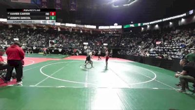 164 lbs Champ. Round 1 - Xavier Carter, FWCA vs Joseph Grecol, Unattached