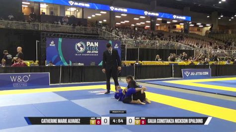 Galia Constanza Nickson Spalding vs Catherine Marie Alvarez 2025 Pan Kids Jiu-Jitsu IBJJF Championship