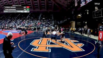 1A-190 lbs Quarterfinal - Luke Edwards, Pelham vs Steele Brown, Mt. Pisgah Christian School