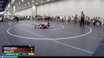 132 lbs Round 9 (10 Team) - Griffin Burkle, Centerville Elks vs Brady Ison, Brownsburg