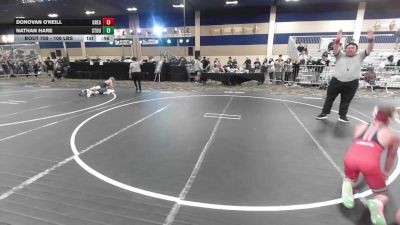106 lbs Consi Of 16 #1 - Donovan O'Neill, Great Oak HS vs Nathan Hare, Stout Wr Ac