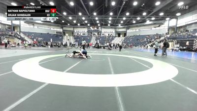 165 lbs Cons. Round 4 - Julian Gonzales, Keiser University vs Nathan Napolitano, Unattached