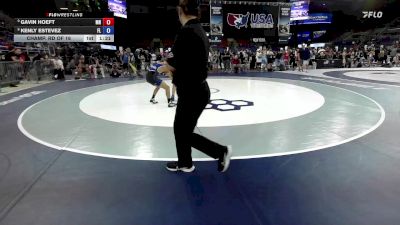 100 lbs Champ. Rd Of 16 - Gavin Hoeft, MN vs Kenly Estevez, FL