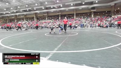 61 lbs Champ. Round 2 - Trey Shannon, Paola vs Sir Rymington Davis, Hutchinson