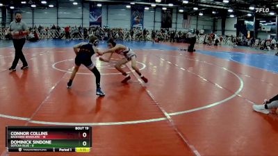 84 lbs Rd# 8- 12:30pm Saturday Final Pool - Dominick Sindone, Gotcha Blue vs Connor Collins, Backyard Brawlers