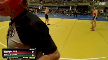 140 lbs Champ. Round 1 - Brennan Giese, Canby vs Lucas Schulte, Sibley East