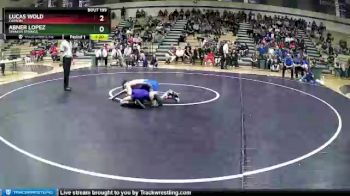 120 lbs 1st Place Match - Lucas Wold, Carson vs Abner Lopez, Spanish Springs.