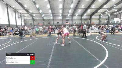 130 lbs Final - Shyla Sells, 1 On 1 Fight Academy vs Kana Luther, Team Aggression