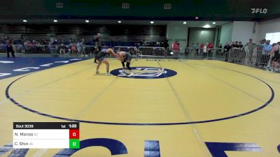 113 lbs Round Of 128 - Nate Manos, SC vs Carter Shin, VA